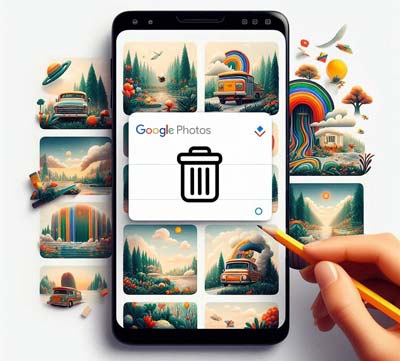 comment supprimer des photos sauvegardées sur Google Photos