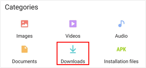 trouver des téléchargements sur Android via le gestionnaire de fichiers